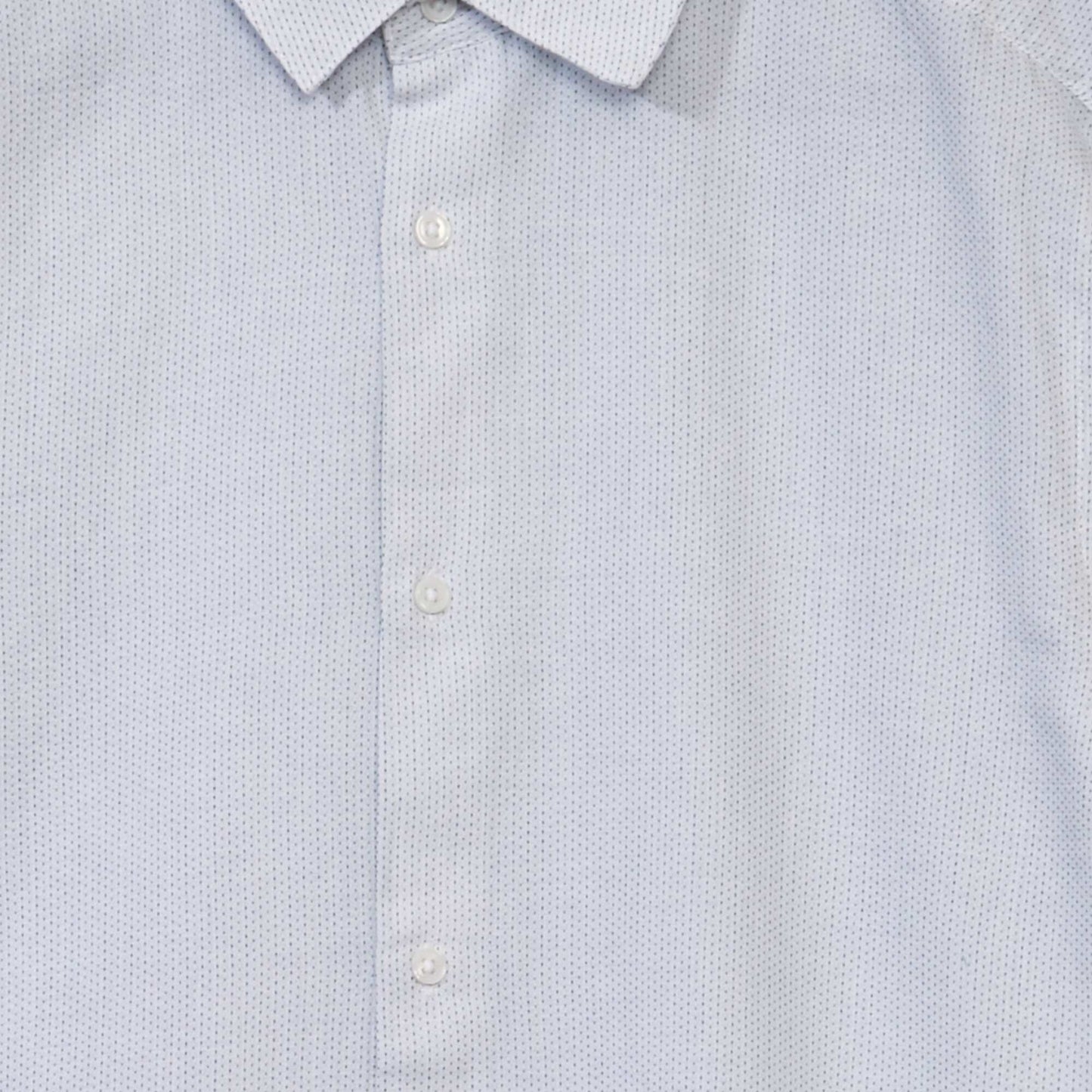 Chemise en coton motif Blanc