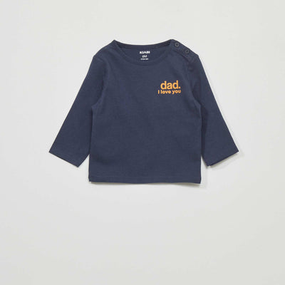 T-shirt en jersey Bleu