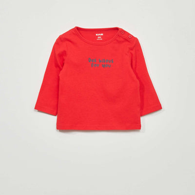 T-shirt en jersey Rouge