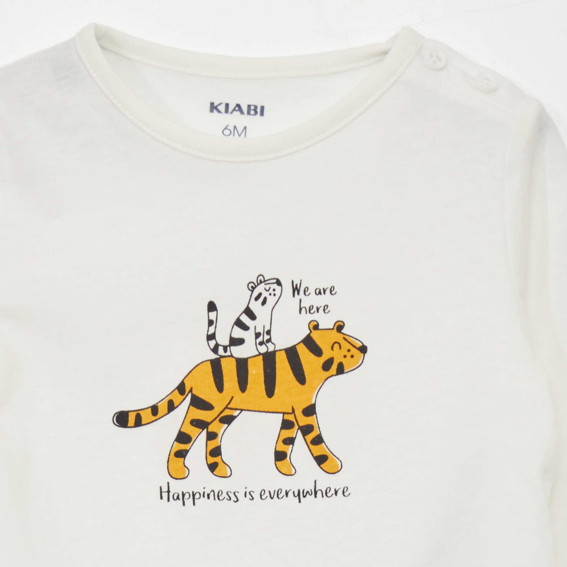 T-shirt en jersey avec imprim Blanc
