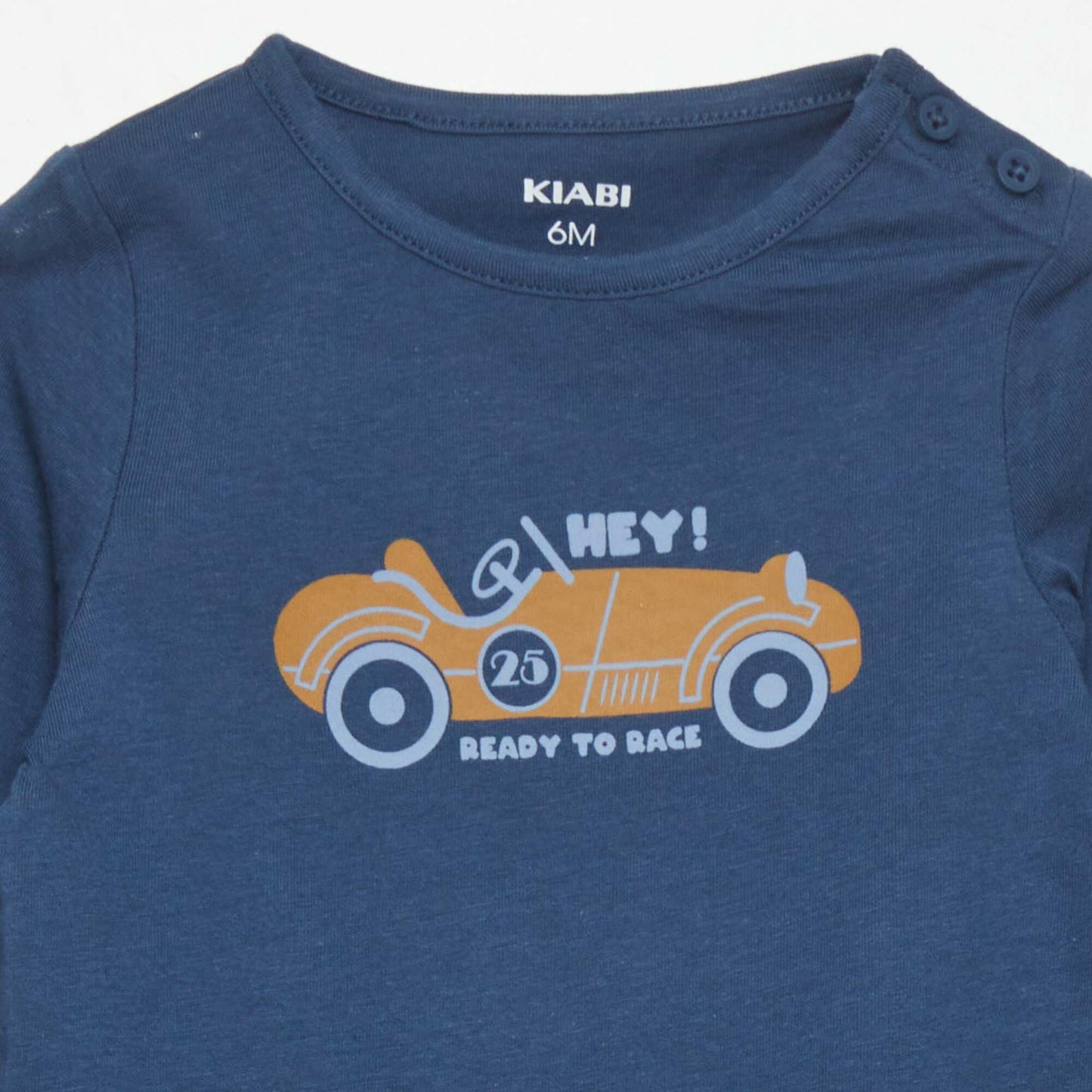 T-shirt en jersey avec imprim Bleu