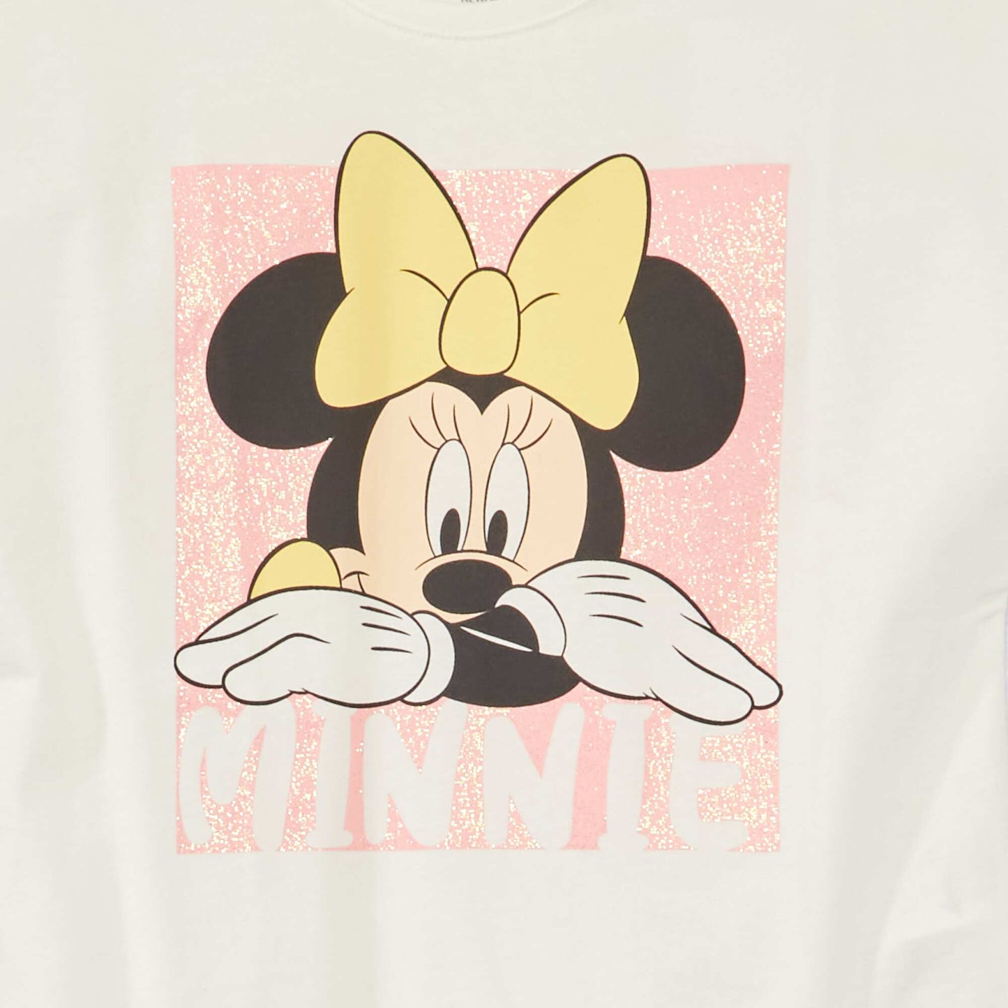 T-shirt en jersey 'Disney' paillet Blanc