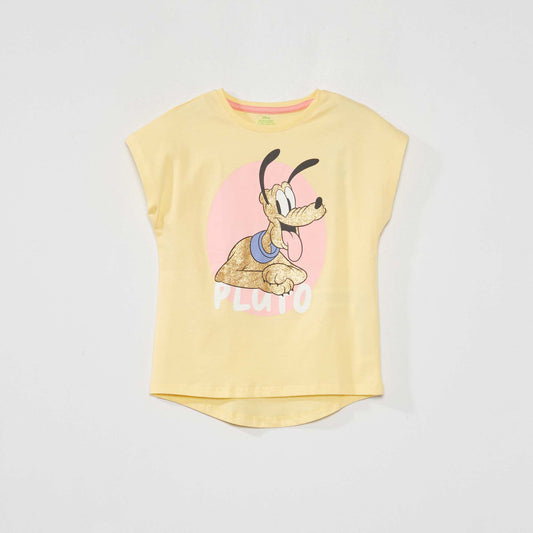T-shirt en jersey 'Disney' paillet Jaune