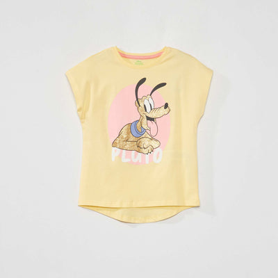 T-shirt en jersey 'Disney' paillet Jaune