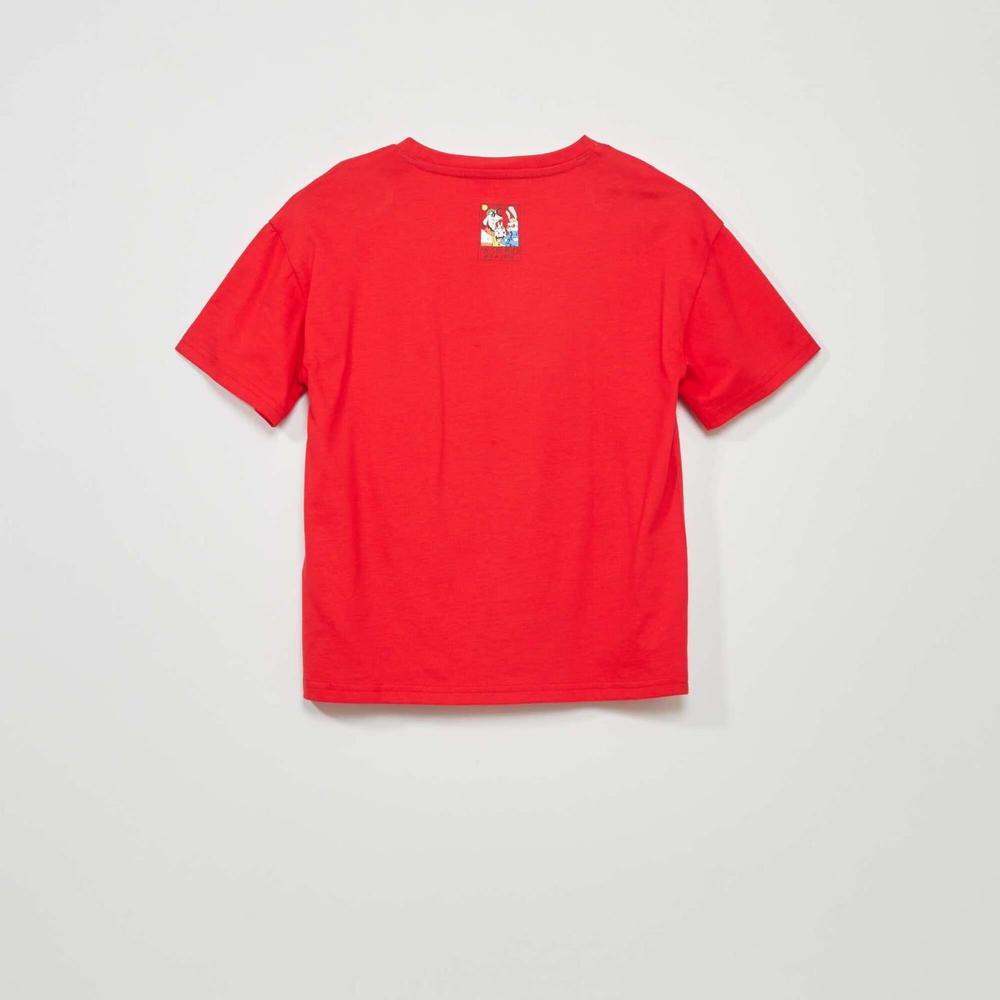 T-shirt imprim manches courtes Rouge