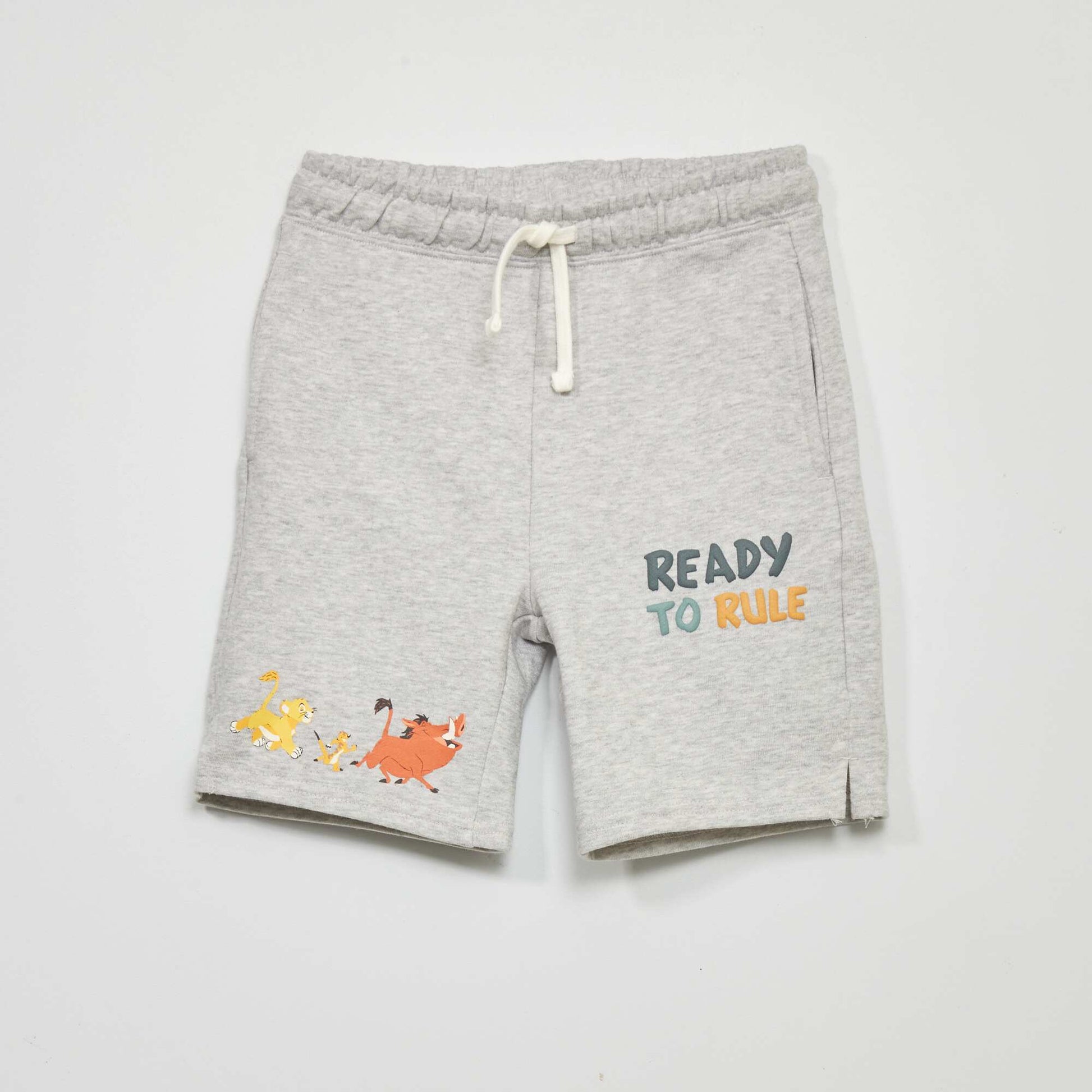 Short en french terry 'Le roi Lion' 'Disney' Gris