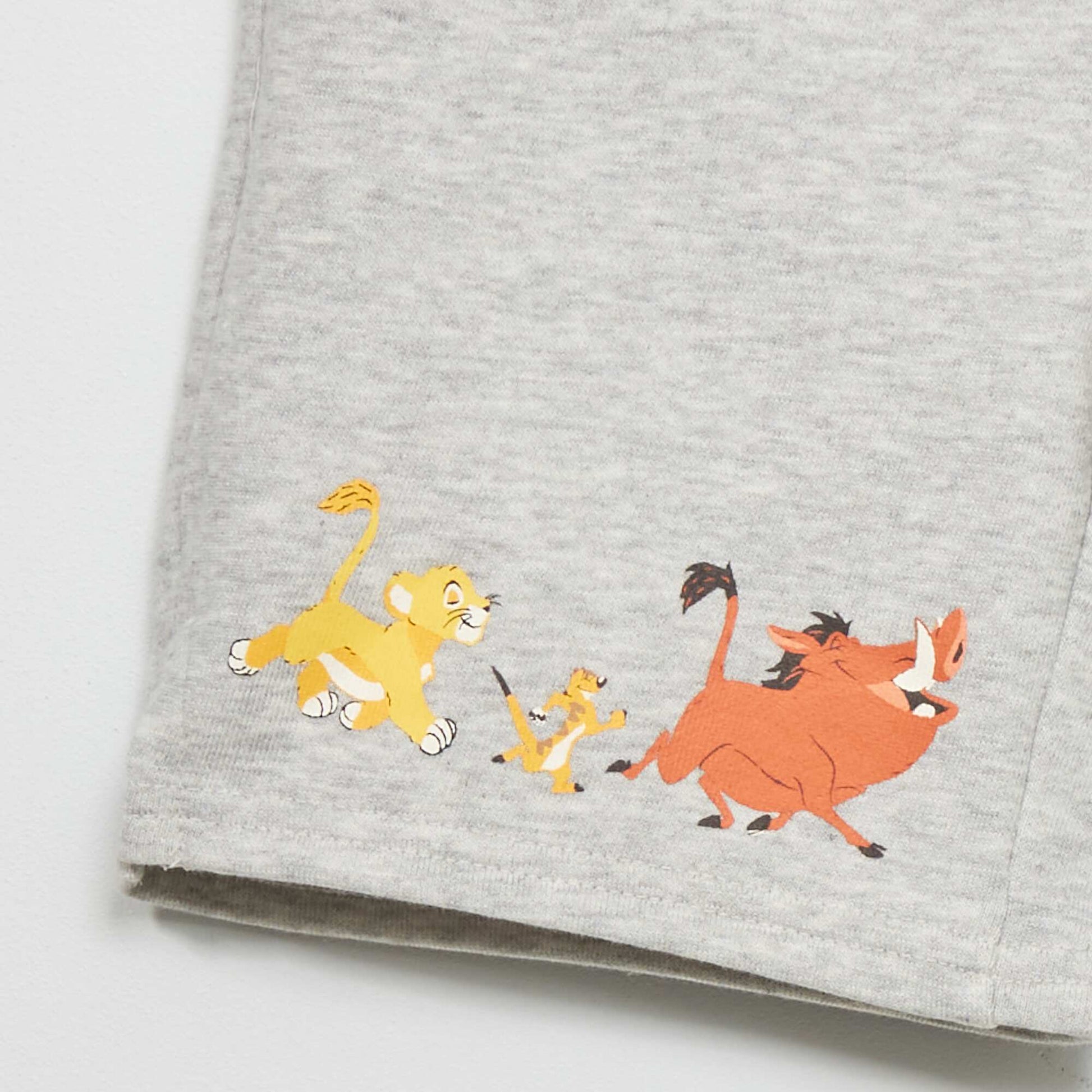 Short en french terry 'Le roi Lion' 'Disney' Gris