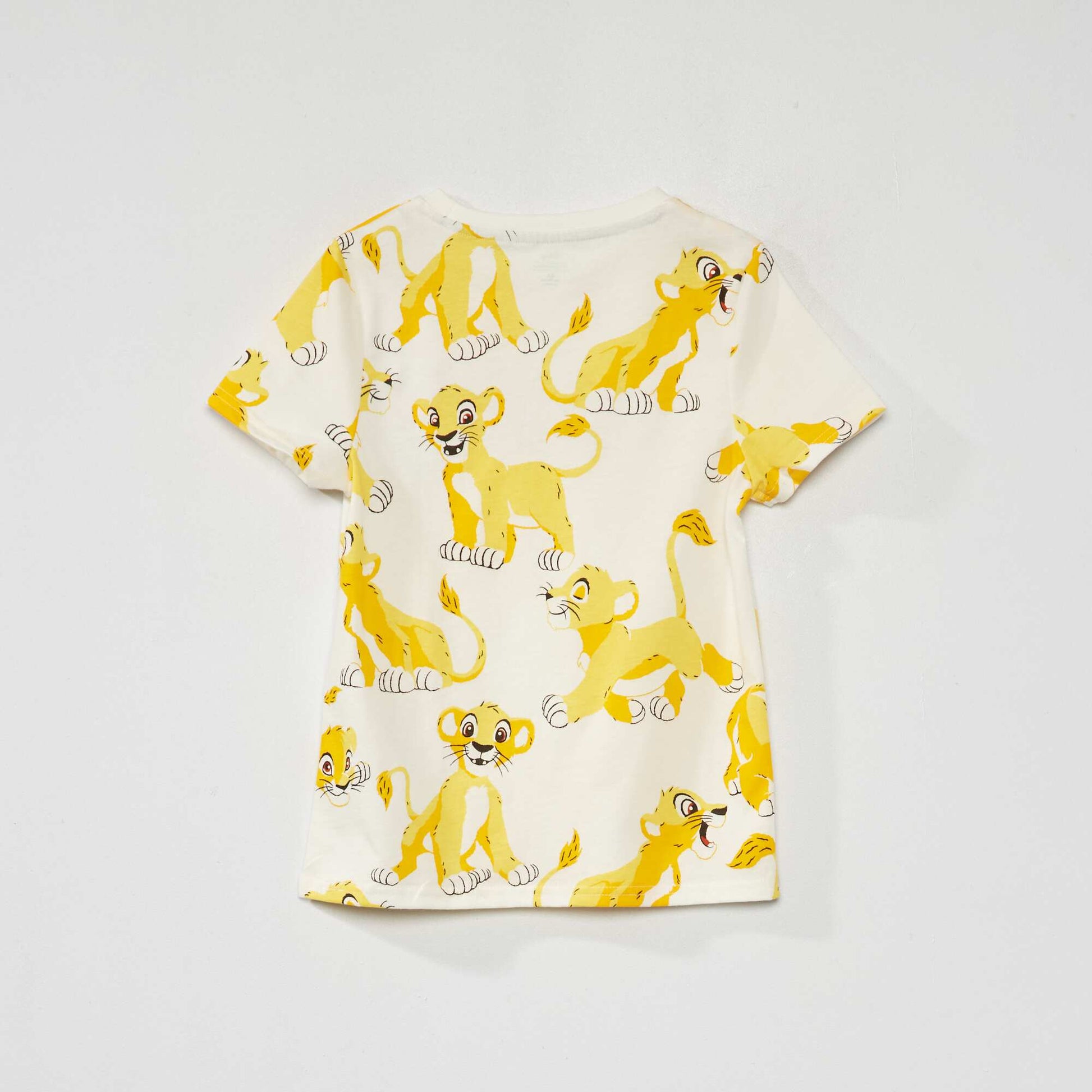 T-shirt 'Simba' manches courtes Jaune