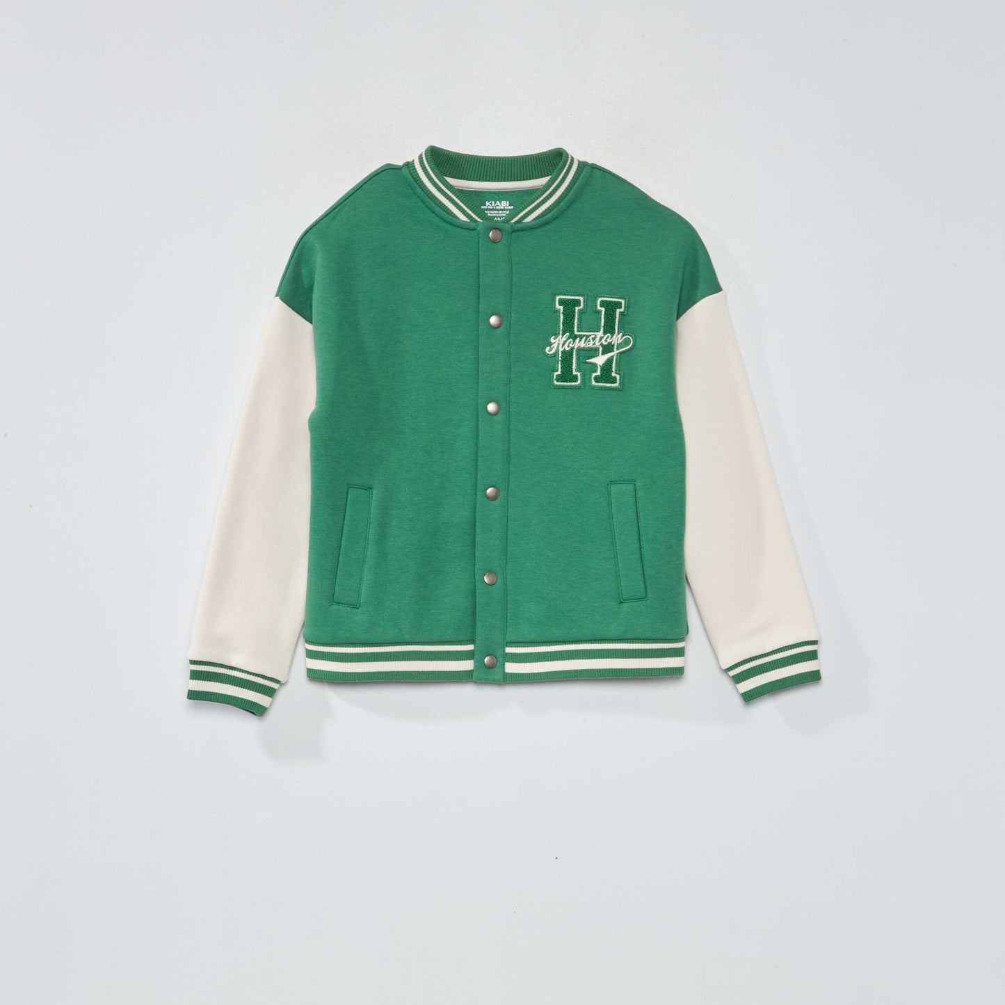 Veste en molleton style coll ge Vert