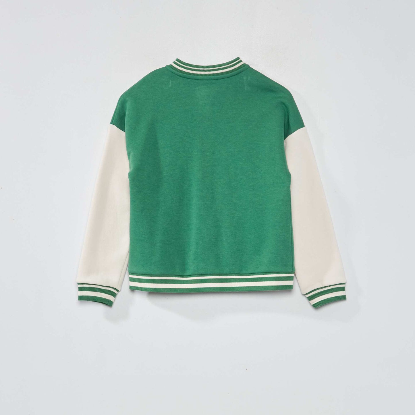 Veste en molleton style coll ge Vert