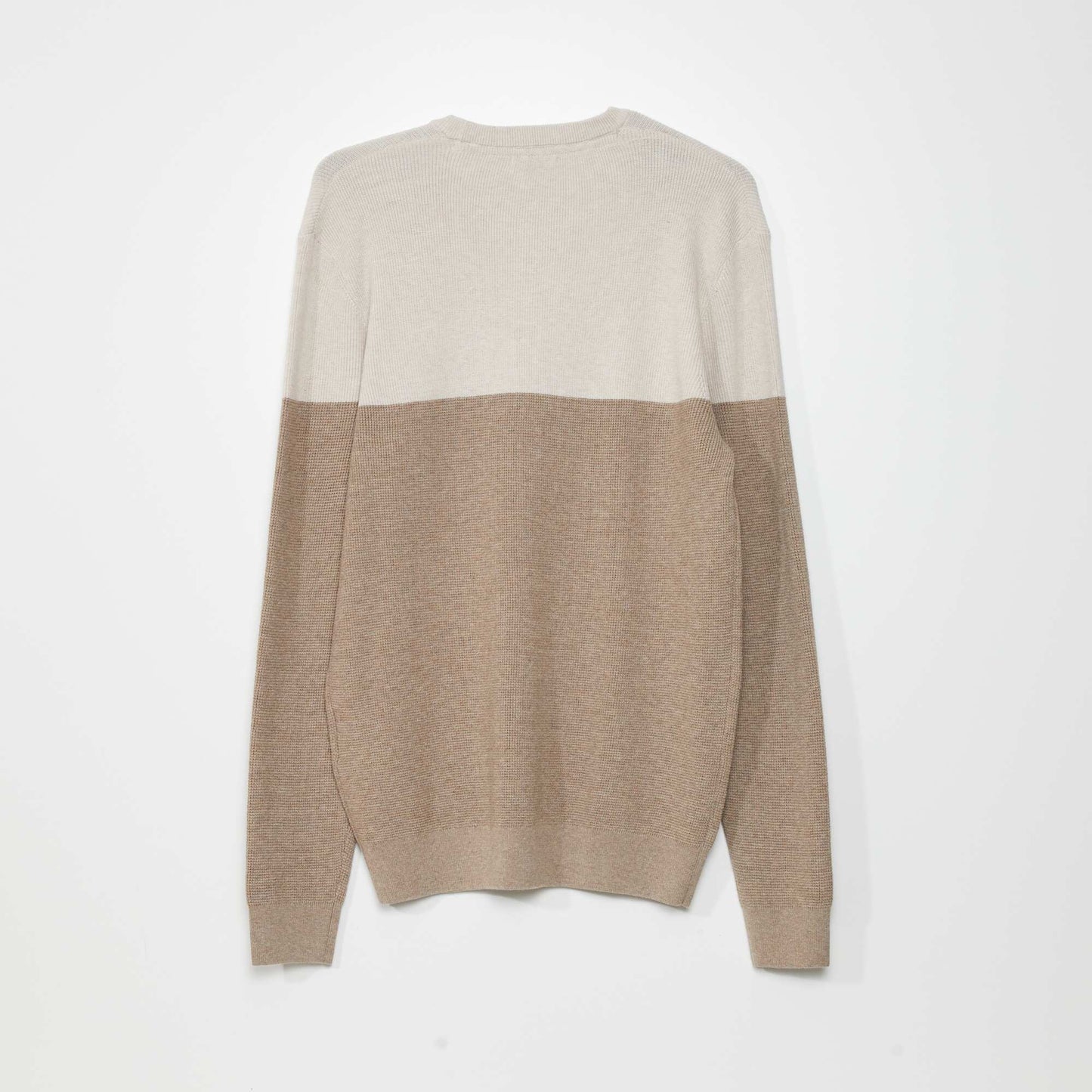 Pull en maille Beige/gris