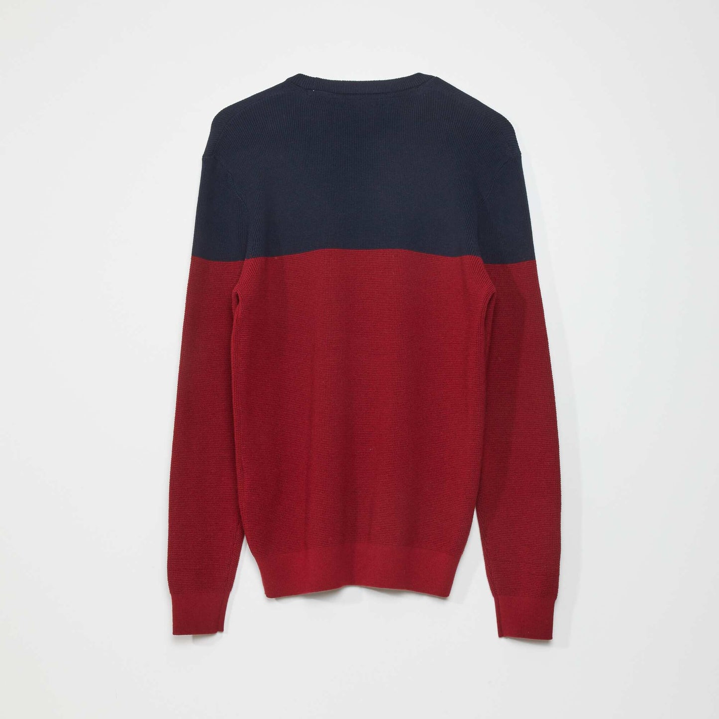 Pull en maille Rouge/bleu