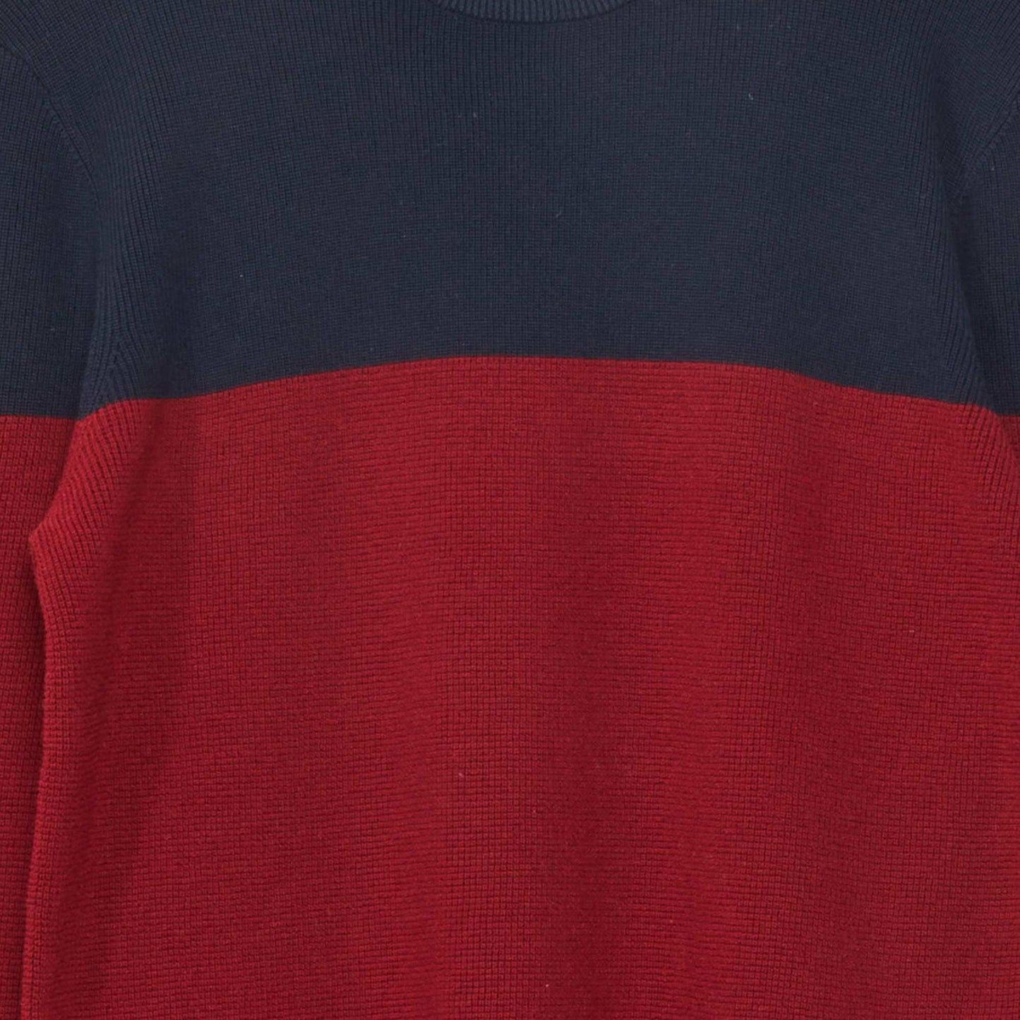 Pull en maille Rouge/bleu