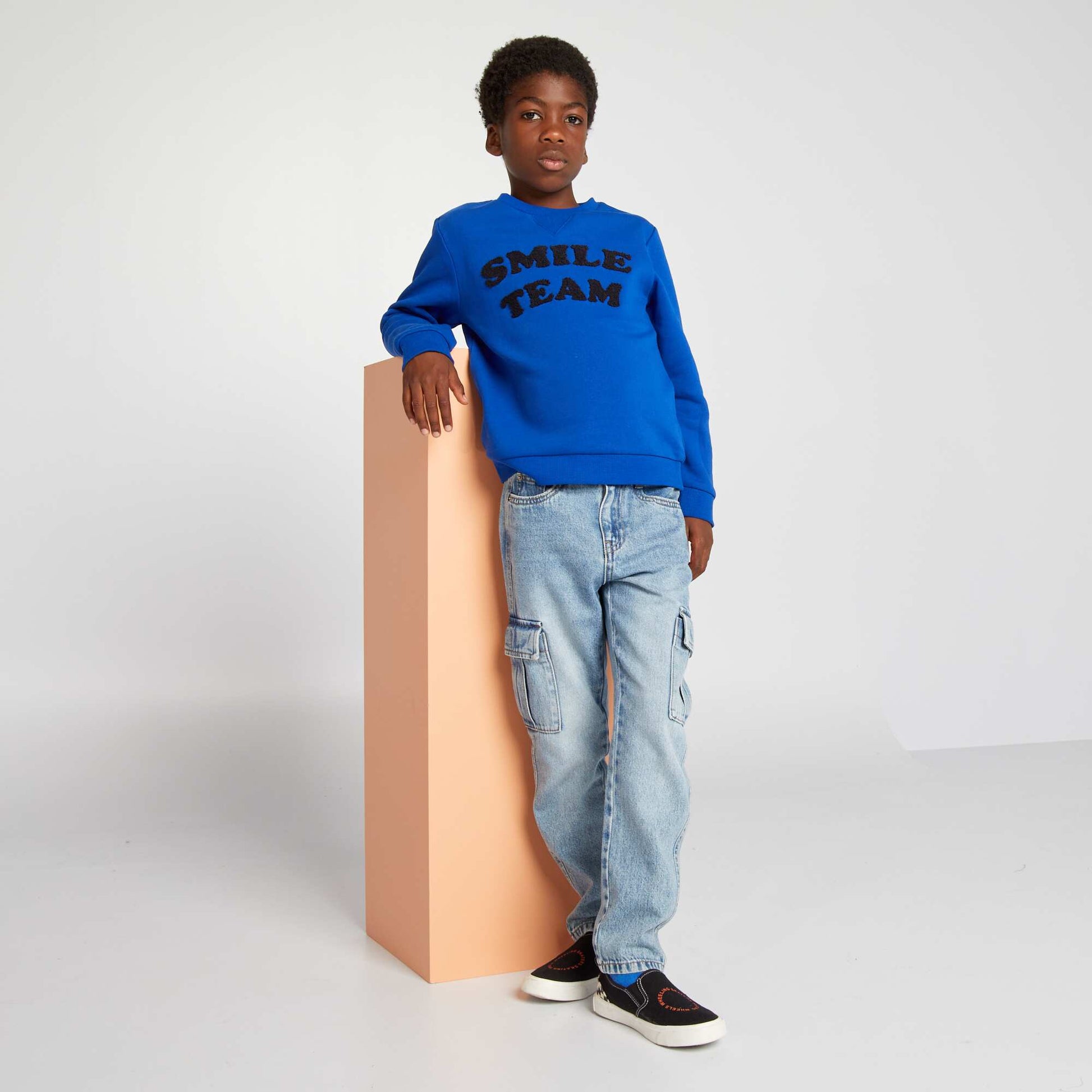 Sweat en molleton Bleu