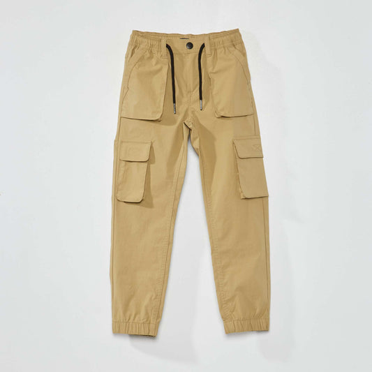 Pantalon multi-poches Beige