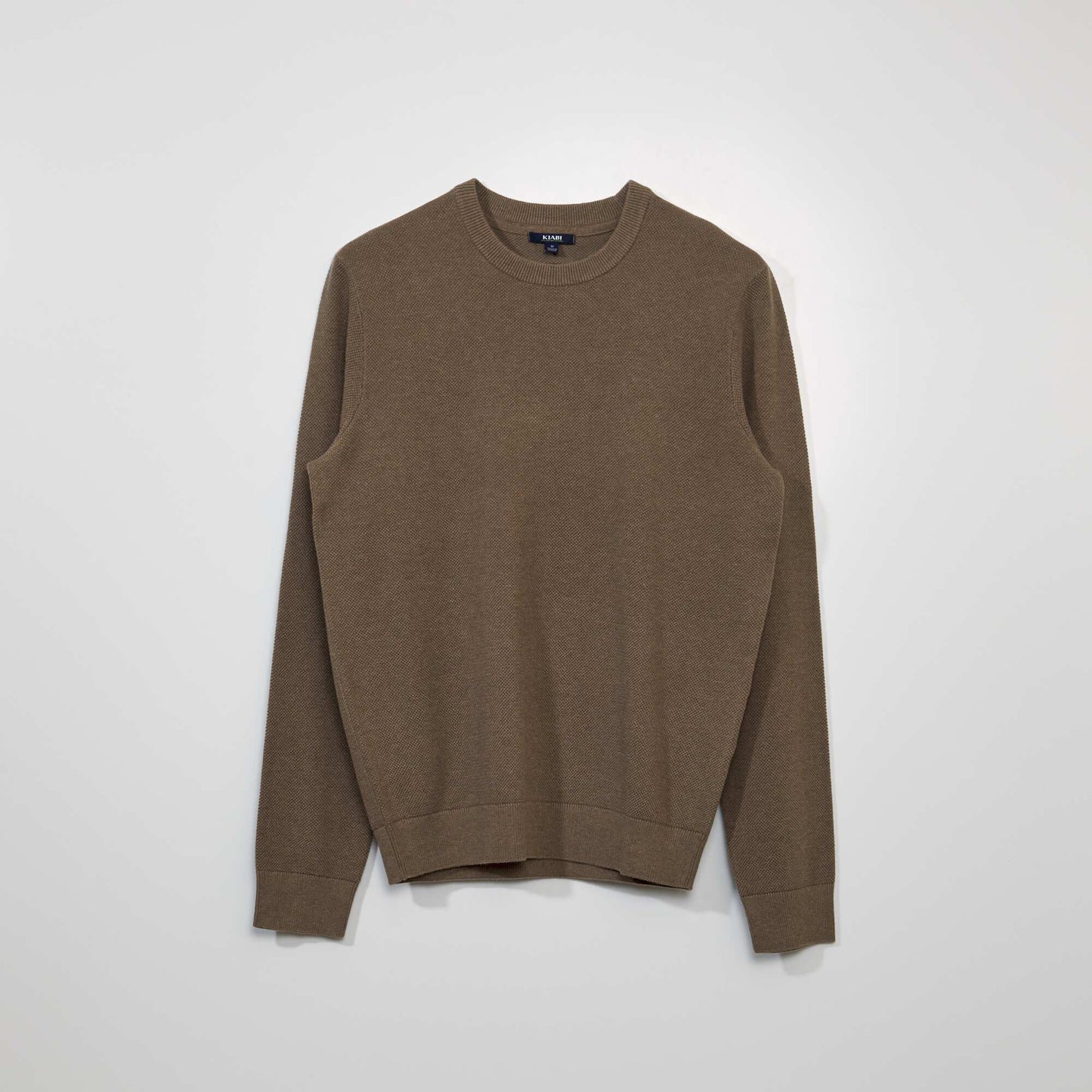 Pull en maille nid d'abeille Taupe