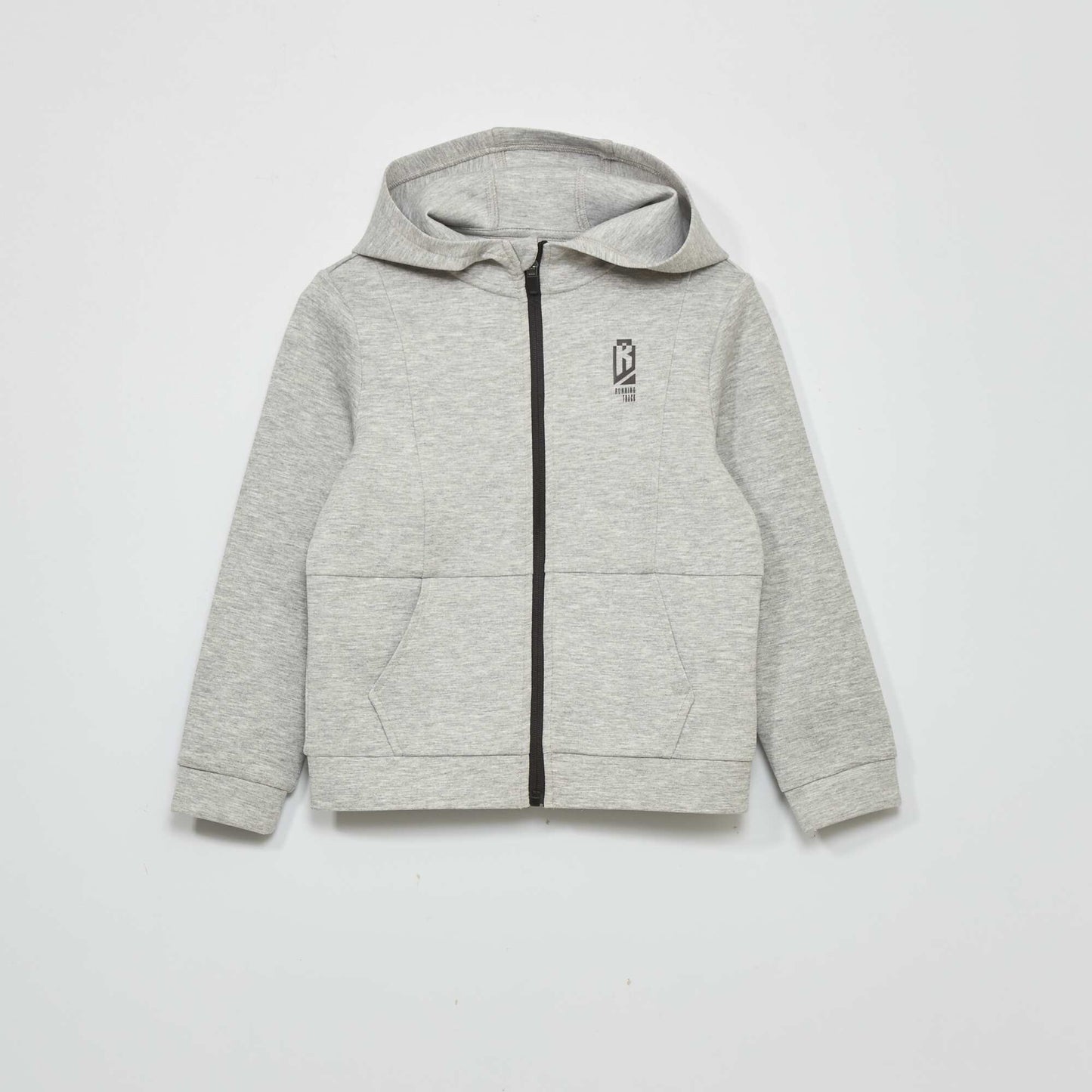 Sweat zipp capuche Gris