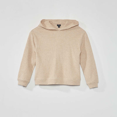 T-shirt capuche Beige