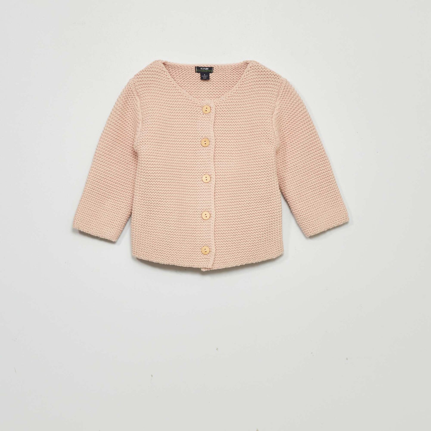 Gilet point mousse Rose