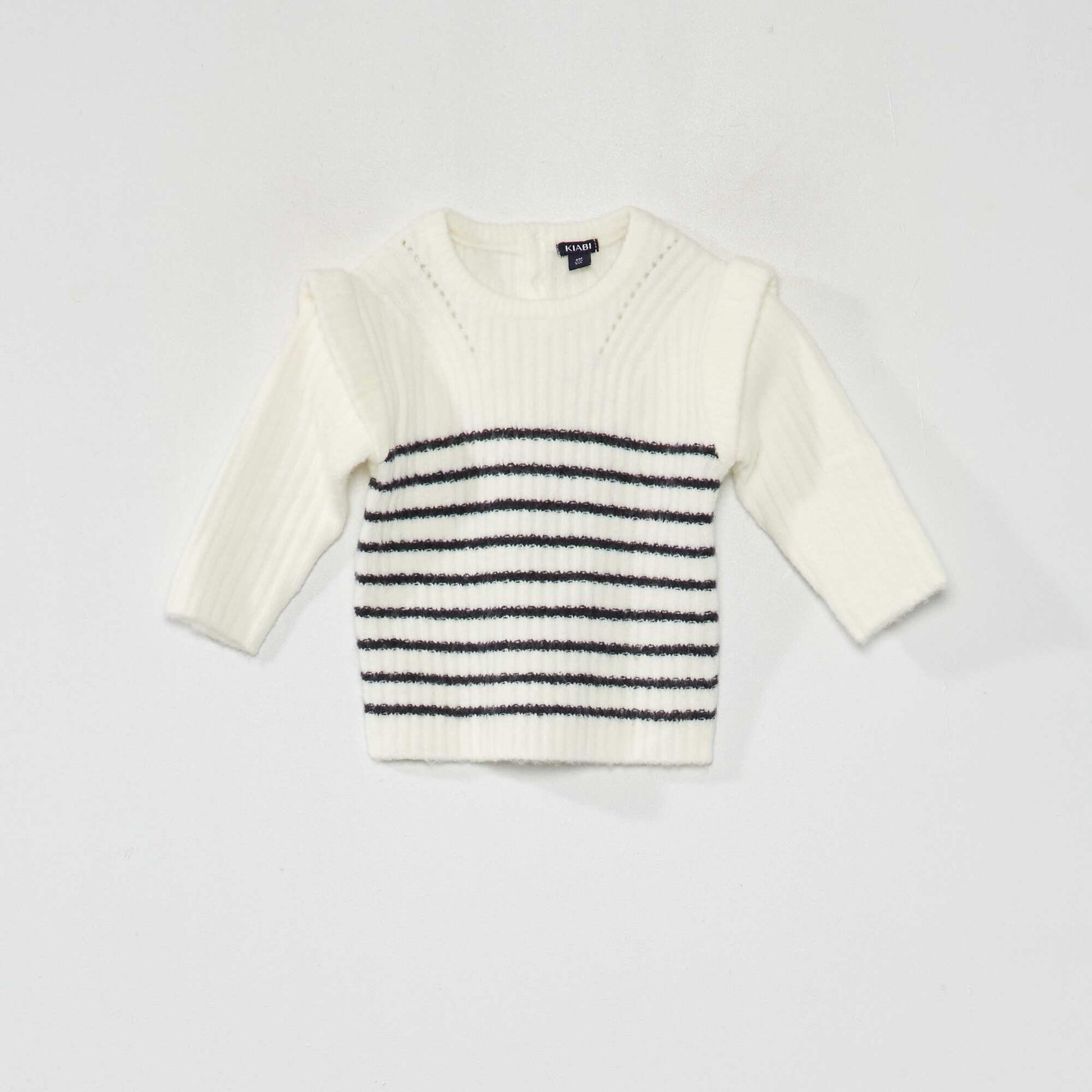 Pull en maille fantaisie Blanc