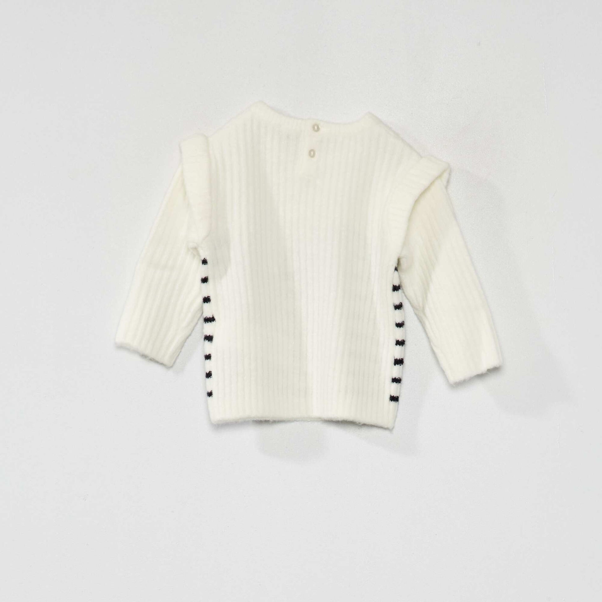 Pull en maille fantaisie Blanc