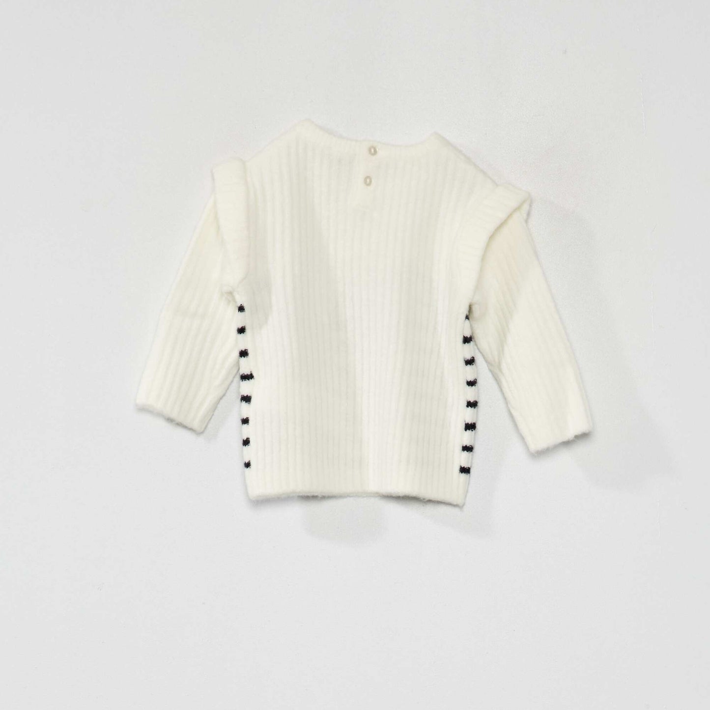 Pull en maille fantaisie Blanc