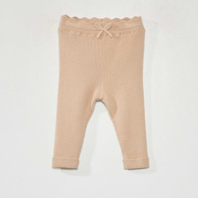 Legging en maille c tel e Beige