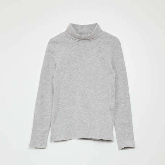 Sous-pull en jersey uni L_GREY