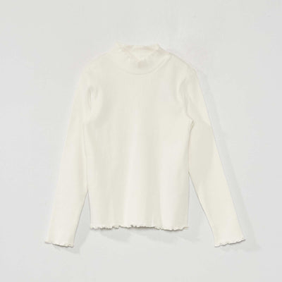 Sous-pull en maille c tel e blanc
