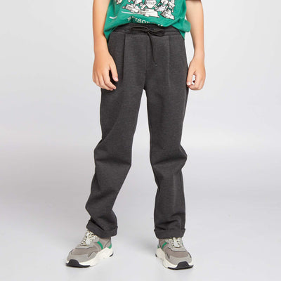 Pantalon jogging en maille piqu e ME_GRIS