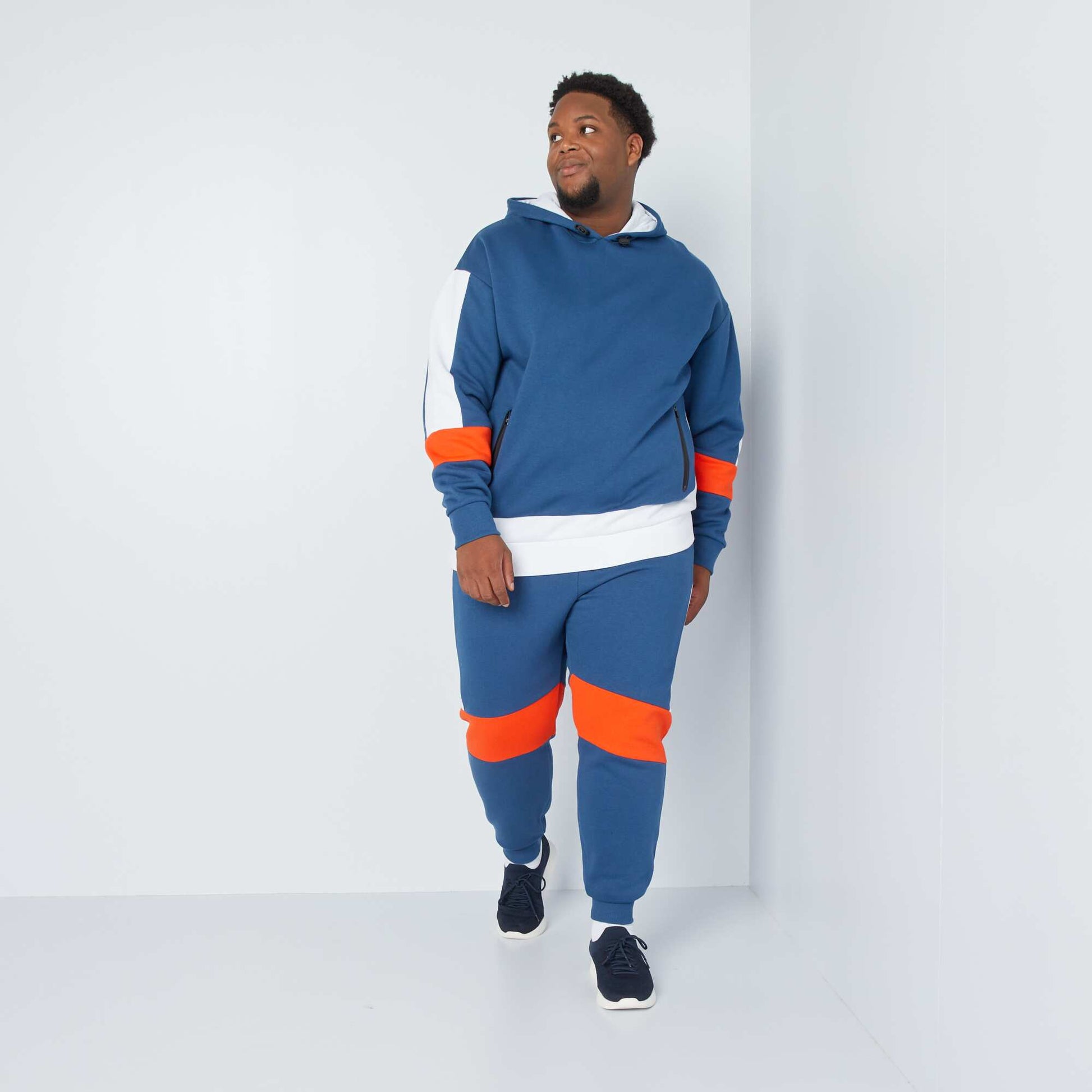 Pantalon de jogging color-block Bleu/blanc/rouge