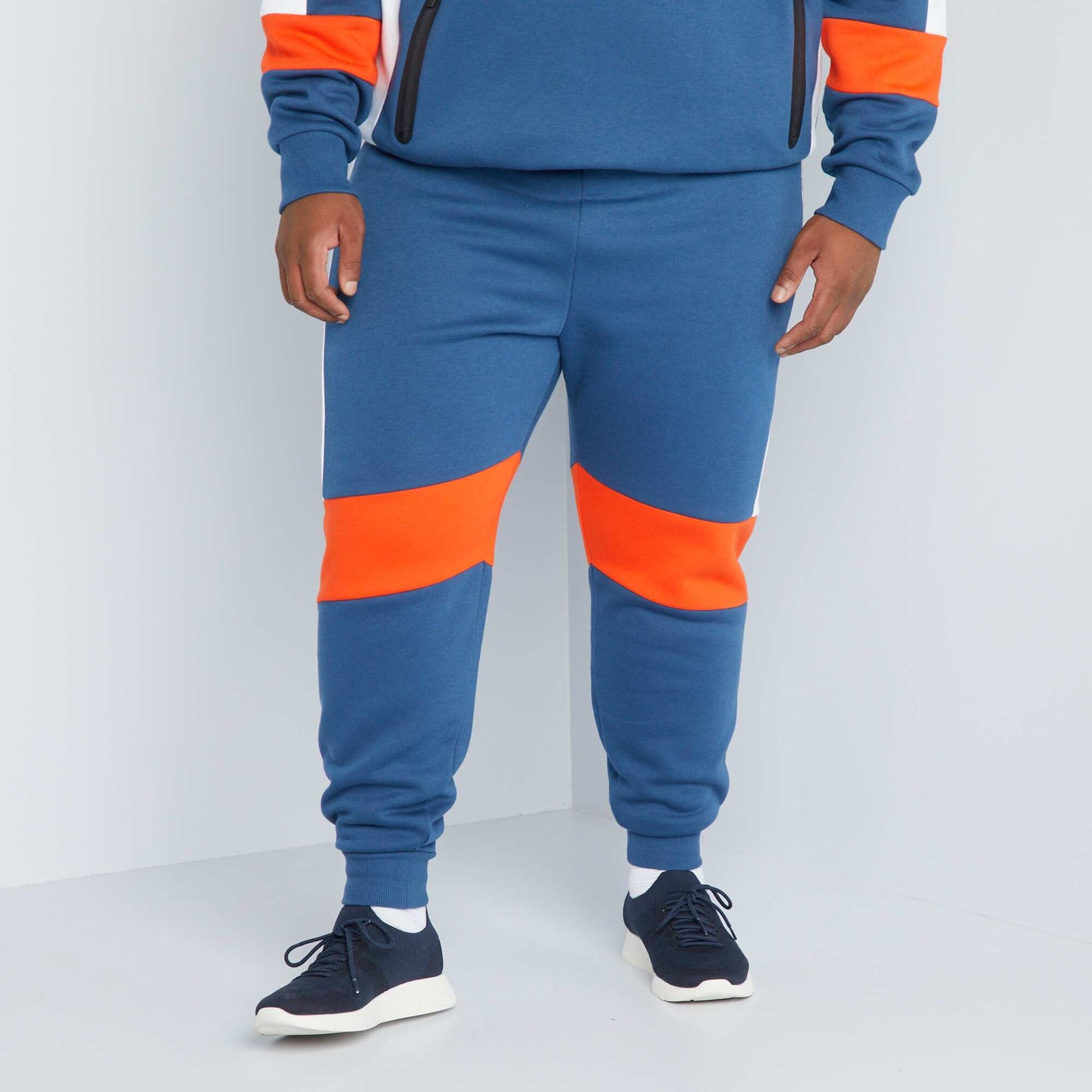 Pantalon de jogging color-block Bleu/blanc/rouge