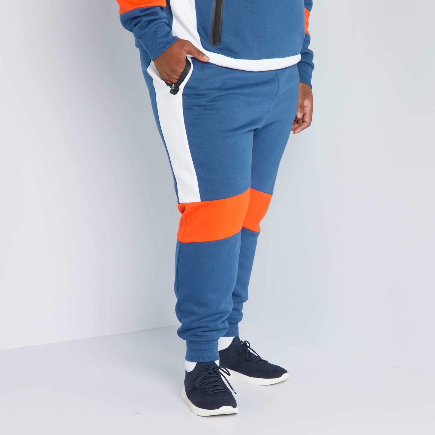 Pantalon de jogging color-block Bleu/blanc/rouge