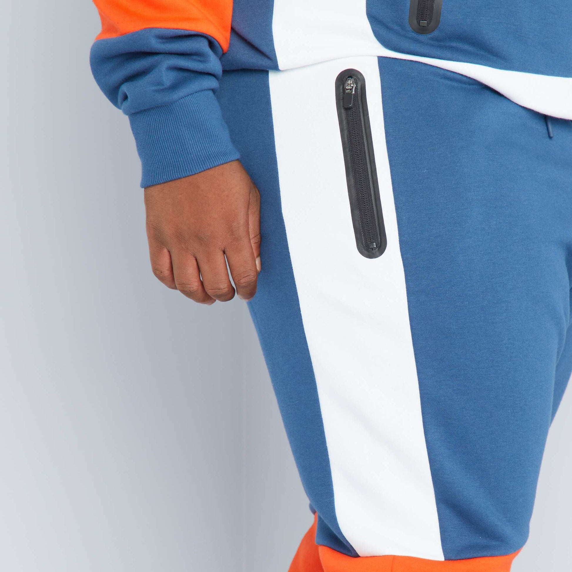 Pantalon de jogging color-block Bleu/blanc/rouge