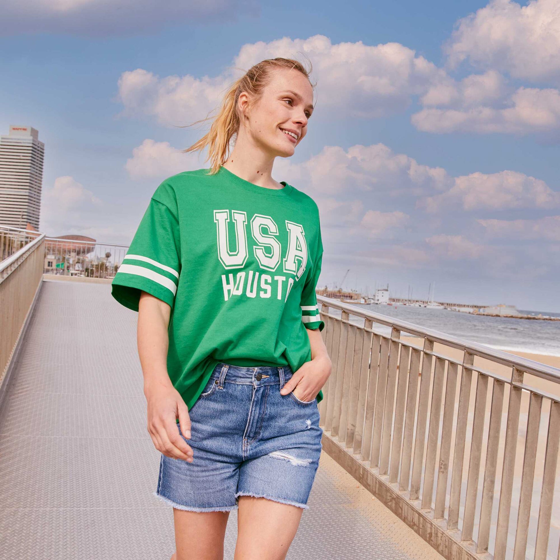 T-shirt manches courtes 'Houston' Vert
