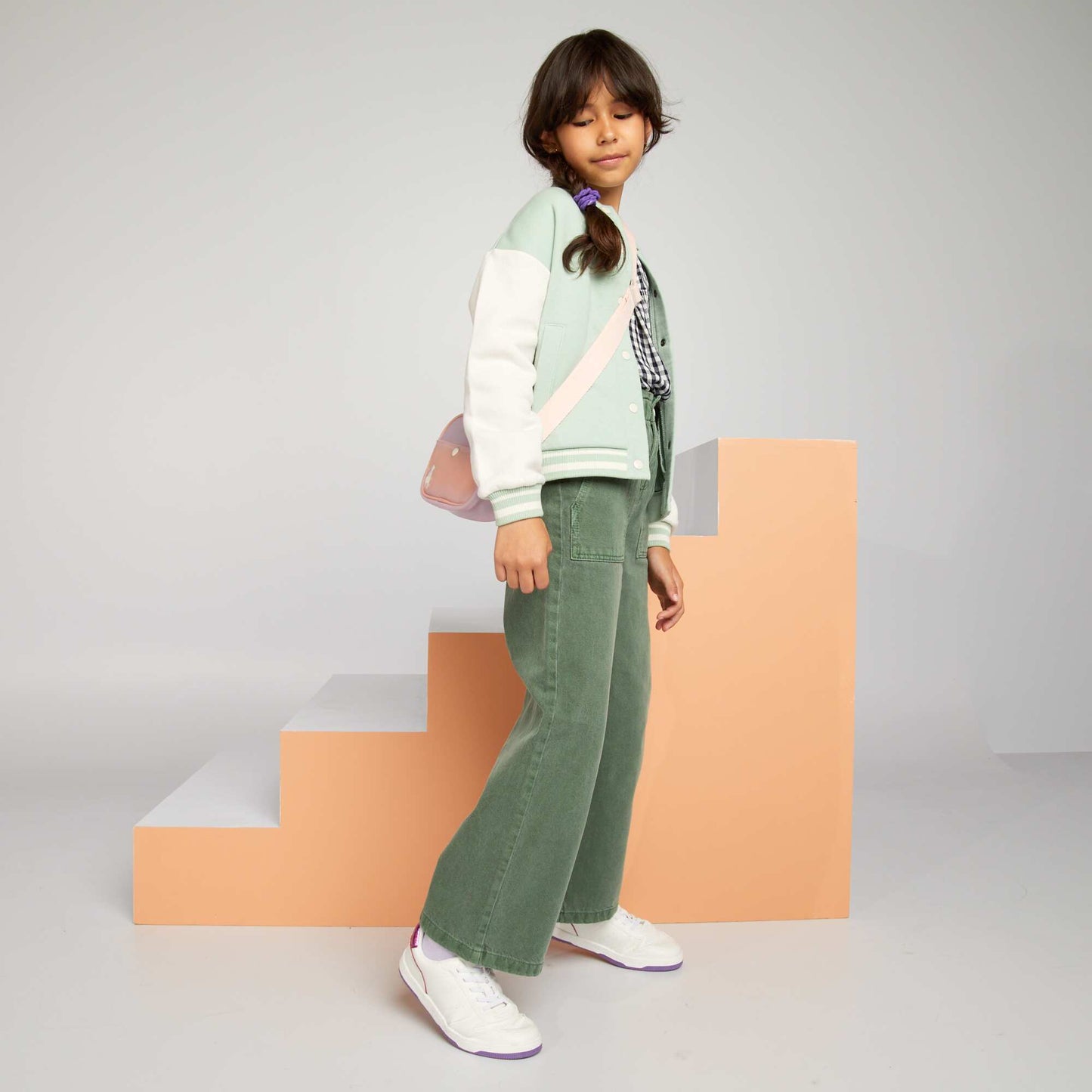 Veste esprit campus Vert