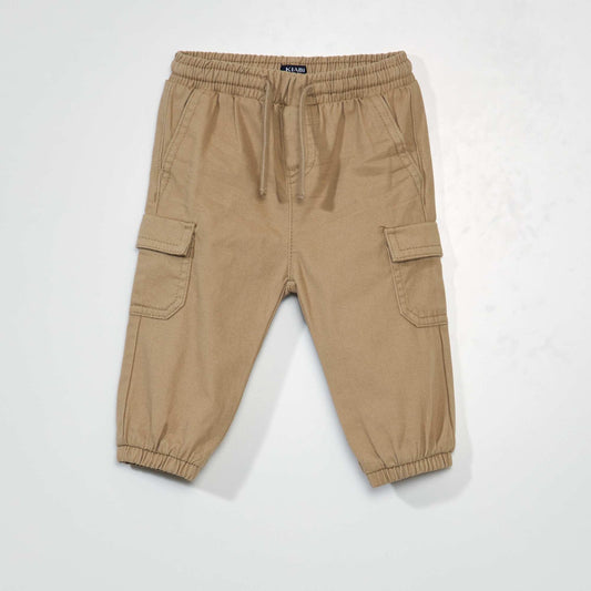 Pantalon jogpant uni Beige