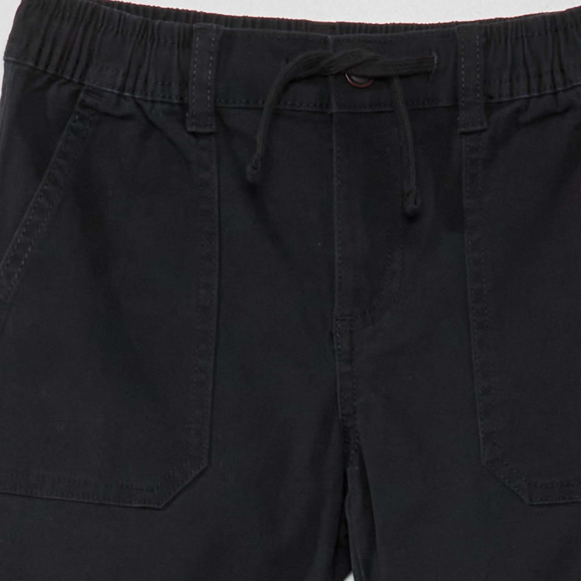 Pantalon multipoches noir