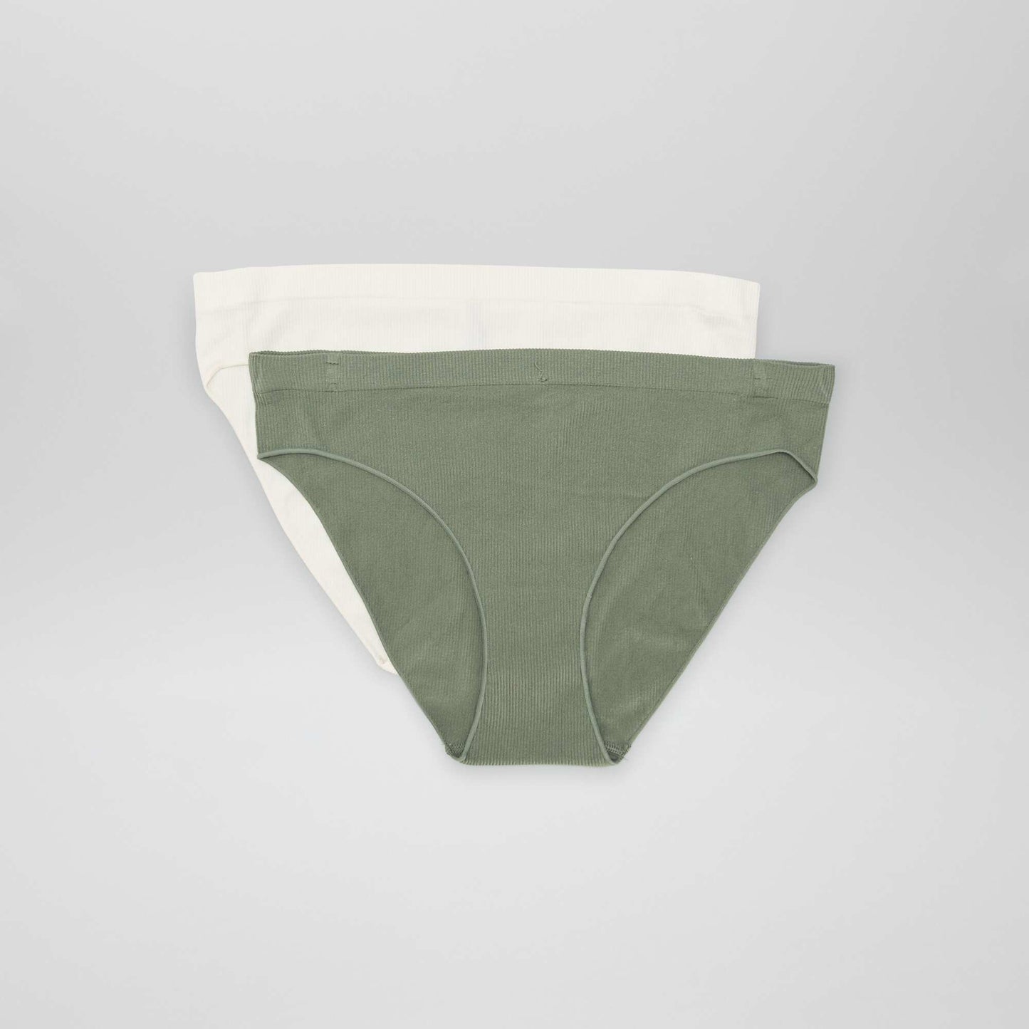 Lot de 2 culottes en maille c tel e Ecru/vert