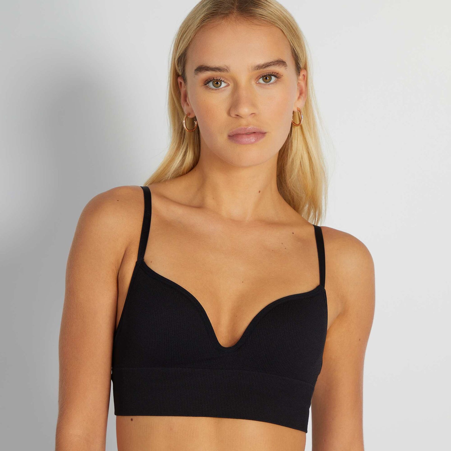 Soutien-gorge push up maille c tel e noir