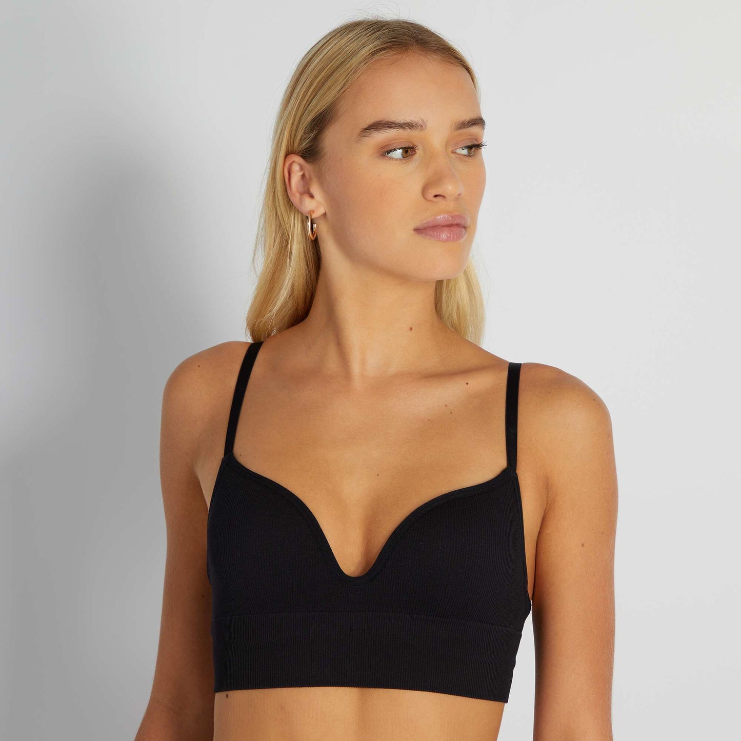 Soutien-gorge push up maille c tel e noir