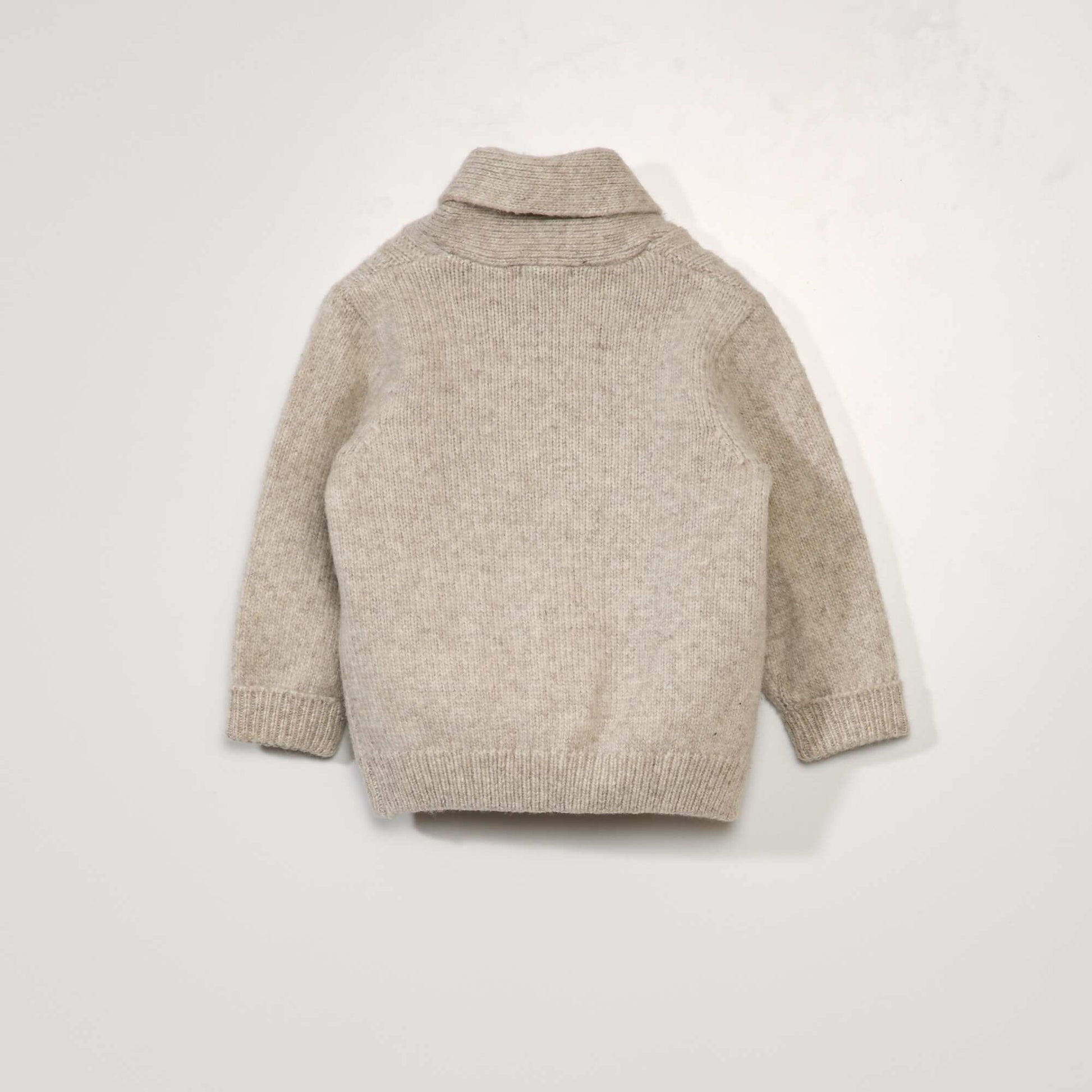 Gilet en maille fantaisie BEIGE