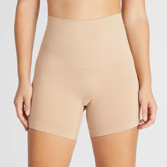 Shorty en microfibre Beige