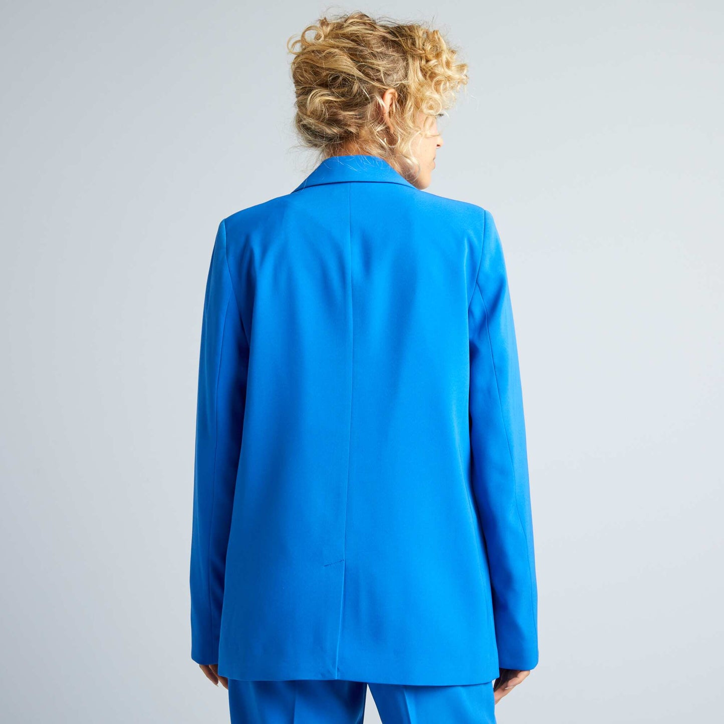 Veste de tailleur double boutonnage Bleu