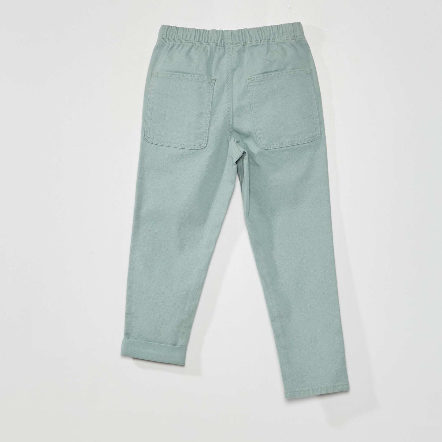 Pantalon jogger en twill Bleu vert