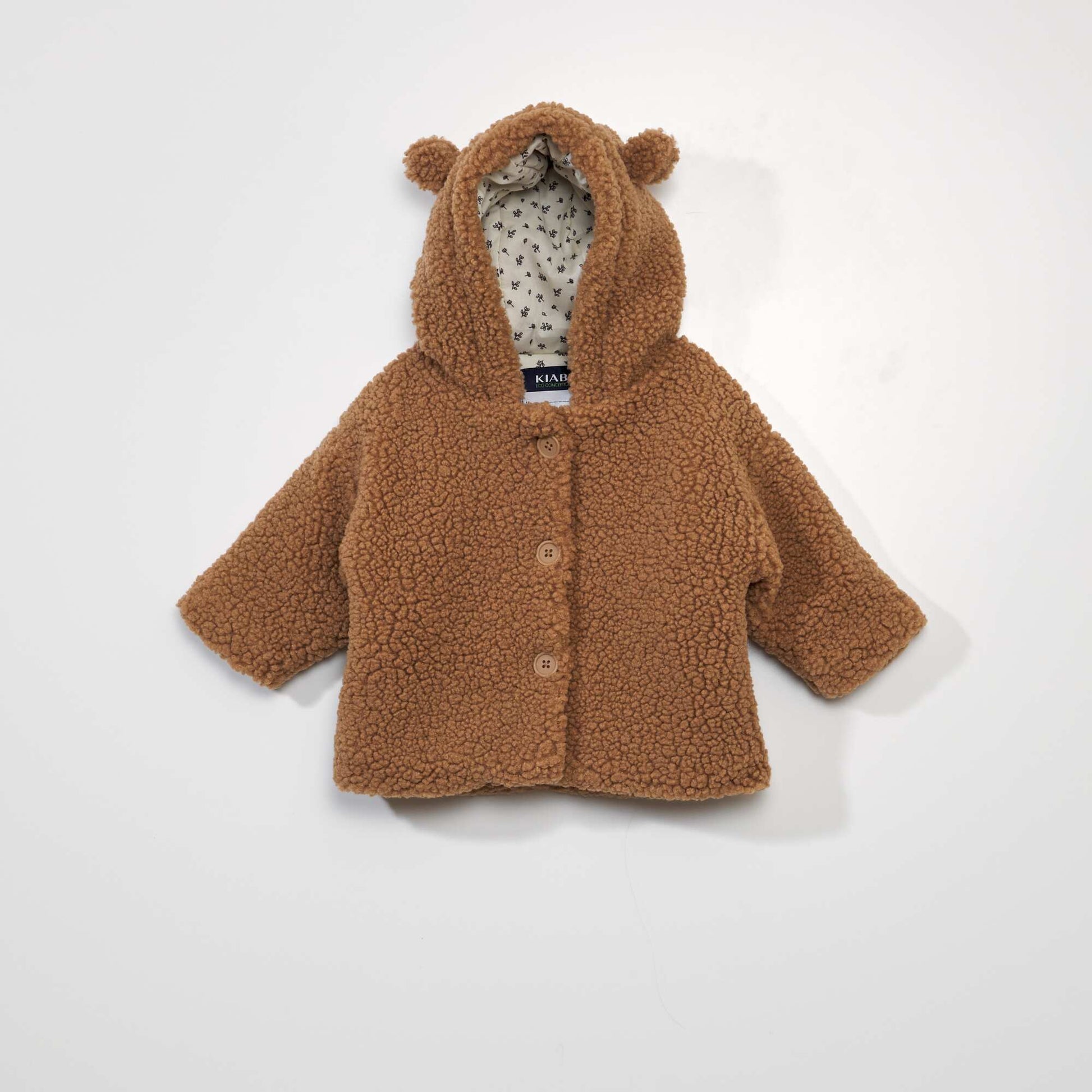 Manteau en sherpa Marron