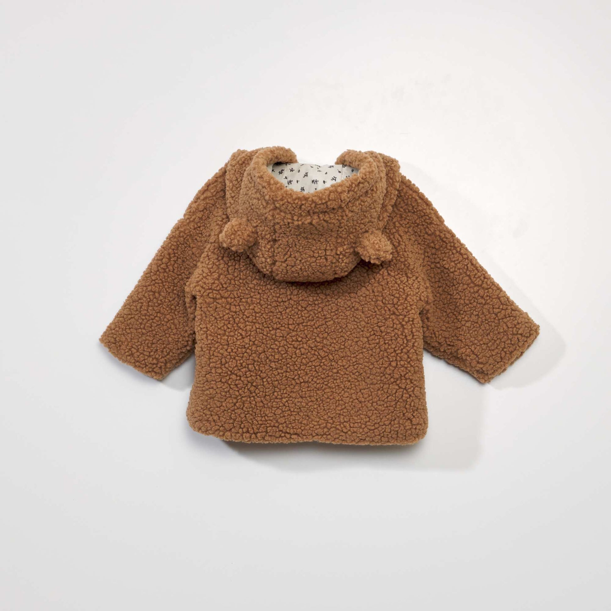 Manteau en sherpa Marron