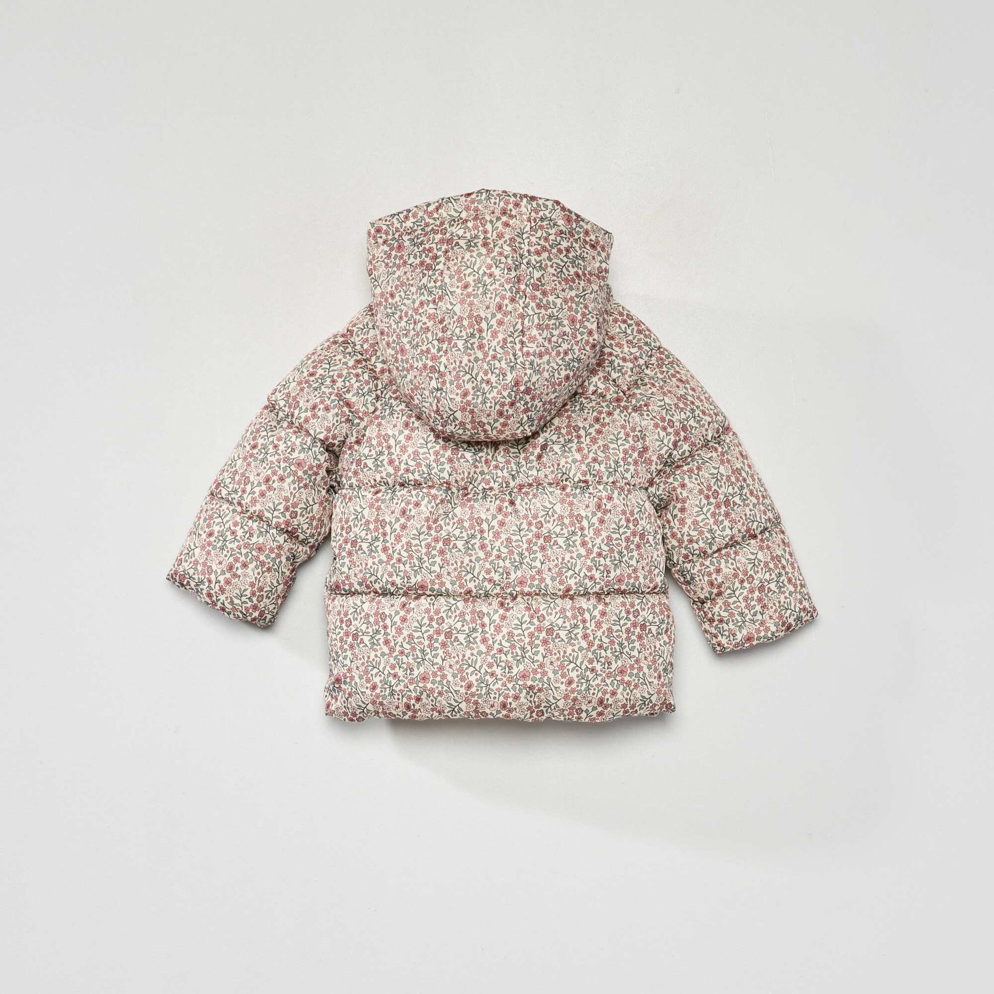 Doudoune capuche avec imprim Blanc