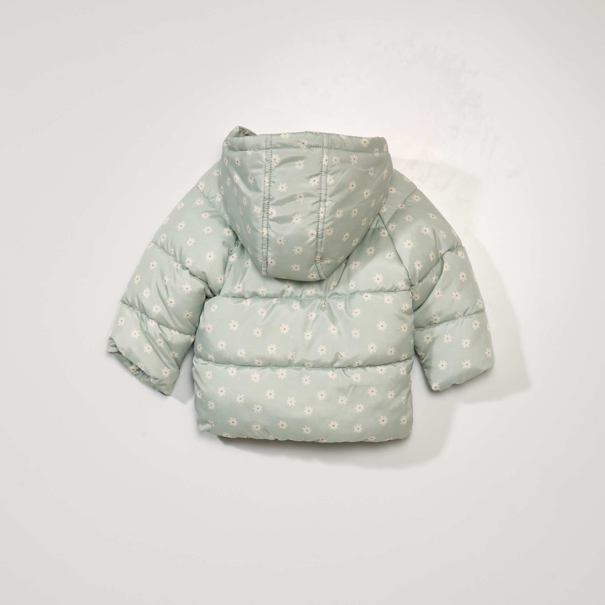Doudoune capuche avec imprim Vert
