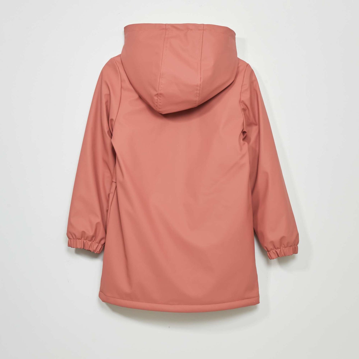 Parka long à capuche Rose